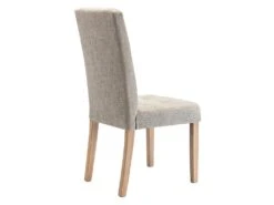 Lot De 2 Chaises VILLOSA - Tissu & Pieds Bois - Coloris : Beige -Mobilia Boutique chaise 426895