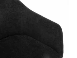 Lot De 6 Chaises BIBO - Avec Accoudoirs - Effet Velours & Métal - Noir -Mobilia Boutique chaise 427973