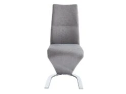 Lot De 6 Chaises ENIO - Tissu Et Métal - Gris -Mobilia Boutique chaise 438579