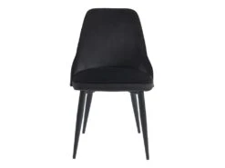 Lot De 6 Chaises - Velours Et Métal - Noir - EZRA -Mobilia Boutique chaise 439907