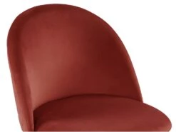Lot De 6 Chaises - Velours Et Métal Doré - Terracotta - MELBOURNE -Mobilia Boutique chaise 452419