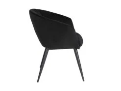 Lot De 2 Chaises VADIM De Pascal MORABITO - Velours Et Métal - Noir -Mobilia Boutique chaise 453627
