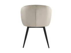 Lot De 6 Chaises VADIM De Pascal MORABITO - Velours Et Métal - Beige -Mobilia Boutique chaise 453673