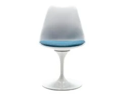 Chaise En Polypropylène, Tissu Et Métal - Bleu Et Blanc - XAFY -Mobilia Boutique chaise 497843