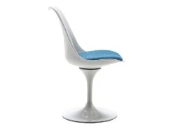 Chaise En Polypropylène, Tissu Et Métal - Bleu Et Blanc - XAFY -Mobilia Boutique chaise 497849