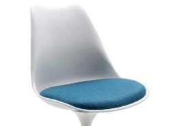 Chaise En Polypropylène, Tissu Et Métal - Bleu Et Blanc - XAFY -Mobilia Boutique chaise 497853