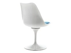 Lot De 2 Chaises En Polypropylène, Tissu Et Métal - Bleu Et Blanc - XAFY -Mobilia Boutique chaise 497945