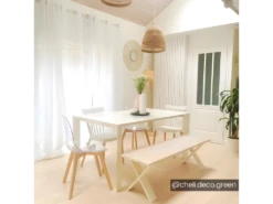 Lot De 6 Chaises AUDRA - Polycarbonate Et Hêtre - Transparent -Mobilia Boutique chaise 507583