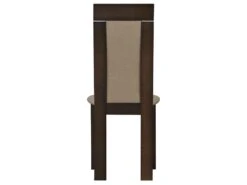 Lot De 2 Chaises BELINDA - Hêtre Et Tissu - Coloris : Noyer Et Beige -Mobilia Boutique chaise 514175