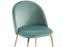 Lot De 6 Chaises - Velours Et Métal Doré - Vert Sauge - MELBOURNE -Mobilia Boutique chaise 6603051