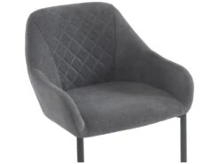 Lot De 6 Chaises Avec Accoudoirs En Tissu Et Métal - Gris - WAFA De Pascal MORABITO 14 Lot De 6 Chaises Avec Accoudoirs En Tissu Et Métal - Gris - WAFA De Pascal MORABITO -Mobilia Boutique chaise 6929399