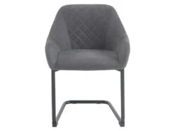 Lot De 6 Chaises Avec Accoudoirs En Tissu Et Métal - Gris - WAFA De Pascal MORABITO 11 Lot De 6 Chaises Avec Accoudoirs En Tissu Et Métal - Gris - WAFA De Pascal MORABITO -Mobilia Boutique chaise 6929411
