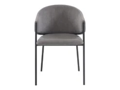 Lot De 2 Chaises Avec Accoudoirs En Tissu Et Métal - Gris - ORDIDA De Pascal MORABITO -Mobilia Boutique chaise 6945229
