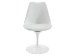 Chaise En Polypropylène, Tissu Et Métal - Blanc - XAFY -Mobilia Boutique chaise 8079497