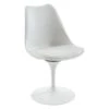 Chaise En Polypropylène, Tissu Et Métal - Blanc - XAFY -Mobilia Boutique chaise 8079499