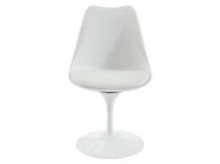 Lot De 6 Chaises En Polypropylène, Tissu Et Métal - Blanc - XAFY 10 Lot De 6 Chaises En Polypropylène, Tissu Et Métal - Blanc - XAFY -Mobilia Boutique chaise 8122509