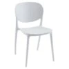 Chaise Empilable En Polypropylène - Blanc - CARETANE -Mobilia Boutique chaise 8122587