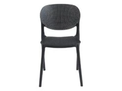 Lot De 2 Chaises Empilables En Polypropylène - Noir - CARETANE -Mobilia Boutique chaise 8122999