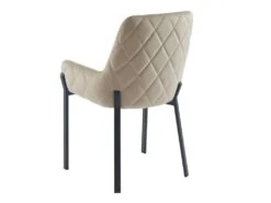Lot De 2 Chaises Avec Accoudoirs En Velours Et Métal - Beige - CAROLONA De Pascal MORABITO -Mobilia Boutique chaise 8740701