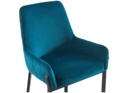 Lot De 6 Chaises Avec Accoudoirs En Velours Et Métal - Bleu - CAROLONA De Pascal MORABITO -Mobilia Boutique chaise 8741639