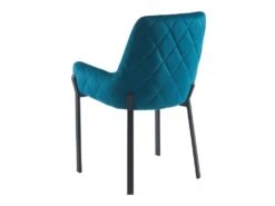 Lot De 6 Chaises Avec Accoudoirs En Velours Et Métal - Bleu - CAROLONA De Pascal MORABITO -Mobilia Boutique chaise 8741643