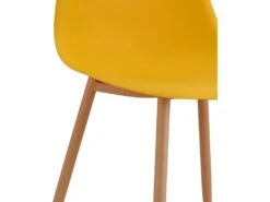 ESTER - Chaise Scandinave Curry Pieds Métal Bois (X2) -Mobilia Boutique chaise 8935753