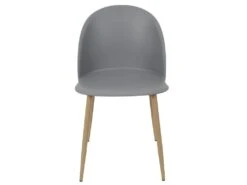 MADDY - Lot De 2 Chaises Scandinaves Grises -Mobilia Boutique chaise 8936481