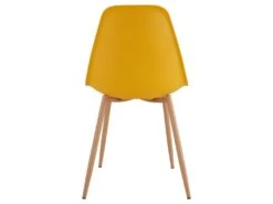 ESTER - Chaise Scandinave Curry Pieds Métal Bois (X4) -Mobilia Boutique chaise 8936539