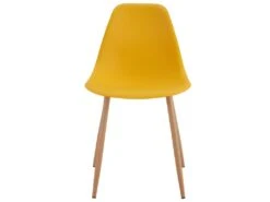 ESTER - Chaise Scandinave Curry Pieds Métal Bois (X4) -Mobilia Boutique chaise 8936543