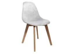 STYGN - Lot De 6 Chaises Avec Maille Grise -Mobilia Boutique chaise 8936683