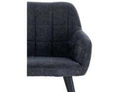 Chaise De Salle à Manger En Lin Gris Foncé 19_0000414 -Mobilia Boutique chaise 8937407