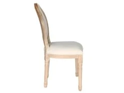 MELINDA - Lot De 6 Chaises Baroques Tissu Beige -Mobilia Boutique chaise 8939867