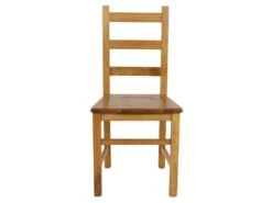 ORTA - Lot De 4 Chaises Teinté Chêne Et Assises En Bois -Mobilia Boutique chaise 9175907