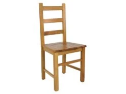 ORTA - Lot De 2 Chaises Teinté Chêne Et Assises En Bois -Mobilia Boutique chaise 9177087