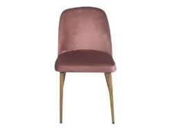 Chaise Scandinave Velours Rembourré DIMA (rose) -Mobilia Boutique chaise 9179677
