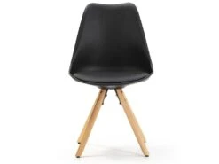 Set De 2 Chaises Salle à Manger Jeff Style Nordique Noir, 54 Cm X 49 Cm X 84 Cm -Mobilia Boutique chaise 9179739