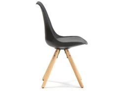 Set De 2 Chaises Salle à Manger Jeff Style Nordique Noir, 54 Cm X 49 Cm X 84 Cm -Mobilia Boutique chaise 9179741