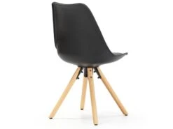 Set De 2 Chaises Salle à Manger Jeff Style Nordique Noir, 54 Cm X 49 Cm X 84 Cm -Mobilia Boutique chaise 9179743