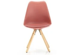 Set De 2 Chaises Salle à Manger Jeff Style Nordique Rouge, 54 Cm X 49 Cm X 84 Cm -Mobilia Boutique chaise 9180015