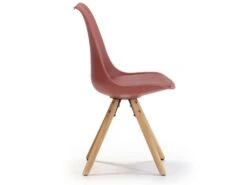 Set De 2 Chaises Salle à Manger Jeff Style Nordique Rouge, 54 Cm X 49 Cm X 84 Cm -Mobilia Boutique chaise 9180017