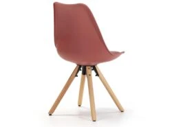 Set De 2 Chaises Salle à Manger Jeff Style Nordique Rouge, 54 Cm X 49 Cm X 84 Cm -Mobilia Boutique chaise 9180019