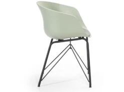 Fauteuil Pour Salle à Manger Alba Couleur Vert, Assise Rembourrée -Mobilia Boutique chaise 9180263