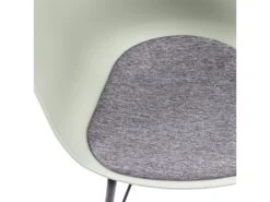 Fauteuil Pour Salle à Manger Alba Couleur Vert, Assise Rembourrée -Mobilia Boutique chaise 9180267