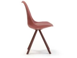 Pack 2 Chaises Salle à Manger Cross Style Nordique Rouge, 54 Cm X 49 Cm X 84 Cm -Mobilia Boutique chaise 9180429