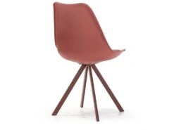 Pack 2 Chaises Salle à Manger Cross Style Nordique Rouge, 54 Cm X 49 Cm X 84 Cm -Mobilia Boutique chaise 9180431