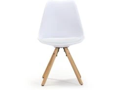 Set De 2 Chaises Salle à Manger Jeff Style Nordique Blanc, 54 Cm X 49 Cm X 84 Cm -Mobilia Boutique chaise 9180807