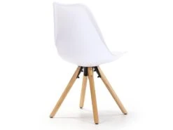 Set De 2 Chaises Salle à Manger Jeff Style Nordique Blanc, 54 Cm X 49 Cm X 84 Cm -Mobilia Boutique chaise 9180811