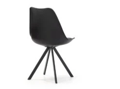 Pack 2 Chaises Salle à Manger Cross Style Nordique Noir, 54 Cm X 49 Cm X 84 Cm -Mobilia Boutique chaise 9180963