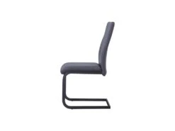 Chaise MORO Design En Métal Et Similicuir Coloris Gris (lot De 4) -Mobilia Boutique chaise 9181095