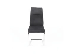 Chaise OLIVIER Design En Métal Et Tissu Coloris Noir - Lot De 4 -Mobilia Boutique chaise 9181105